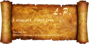 Lengyel Paulina névjegykártya
