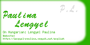 paulina lengyel business card